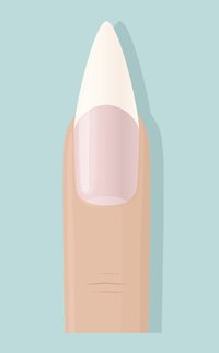 Lipstick nail shape