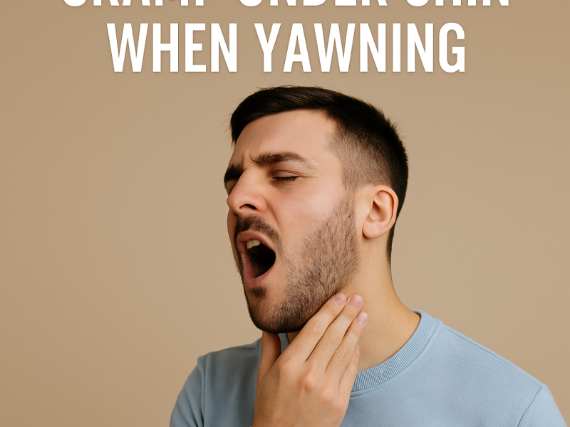 Cramp Under Chin When Yawning