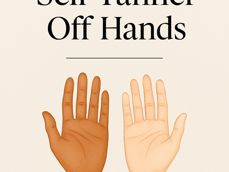 How to Get Self Tanner Off Hands